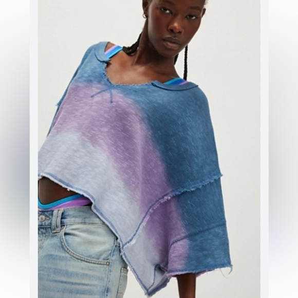 BNWOT Free People We The Free After Midnight Washed Tee - Picture 1 of 5